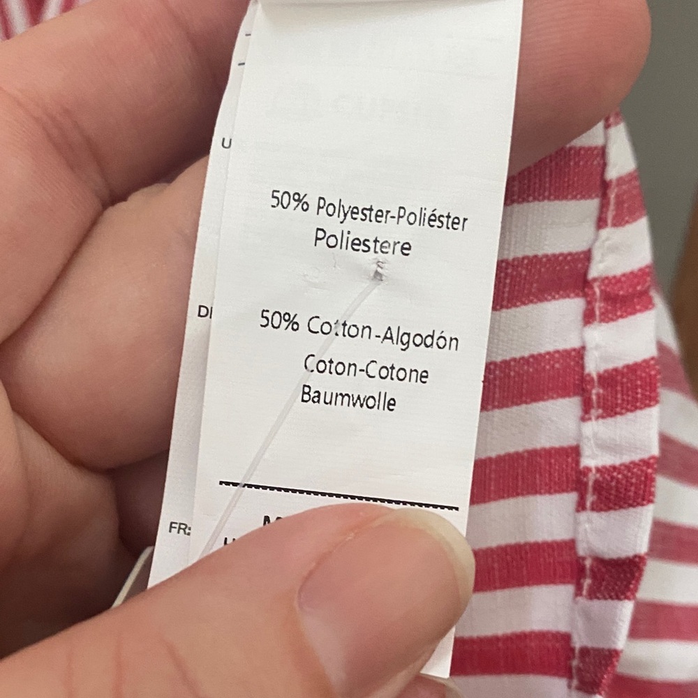 Cupshe Red and White Striped coverup NWT - Picture 5 of 10